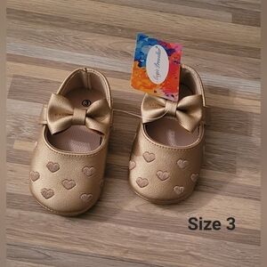 Baby Girl Shoes, Size 3 NWT
